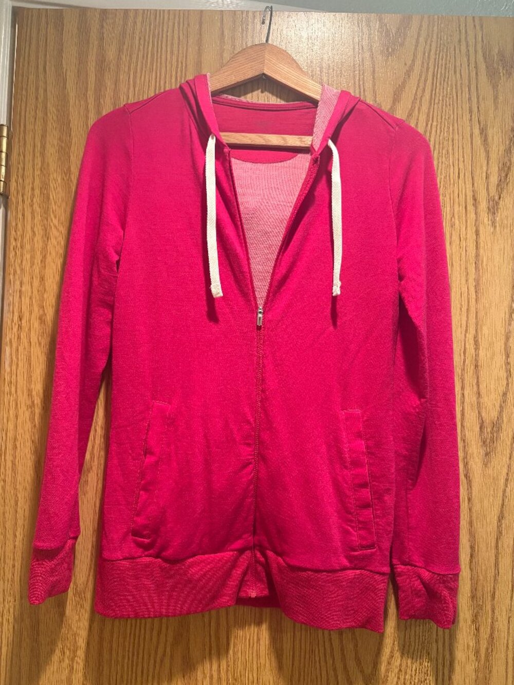 Icebreaker Merino Wool Blend Zip Hoodie S Pink Full Zip Outdoor Hiking
